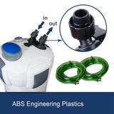 Aquarium External Canister Filter Aqua Fish Tank Pond Pump UV Light 1400 L/H AU