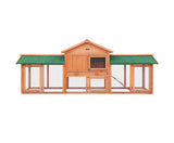 220cm wide Large wooden Chicken Coop Rabbit Hutch Waterproof Pet House