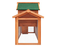 220cm wide Large wooden Chicken Coop Rabbit Hutch Waterproof Pet House