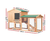 Large wooden Chicken Coop Rabbit Hutch Waterproof Pet House