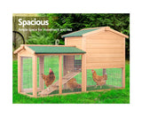 Large wooden Chicken Coop Rabbit Hutch Waterproof Pet House
