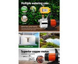 Water Pump High Pressure 1500W Garden Stage Tank Rain Auto Controller