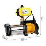 2500W Water Pump High Pressure Garden 5-Stage Tank Rain Auto Controller