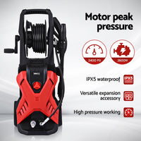 High Pressure Washer 2400PSI Electric Water Cleaner Pump 10M Jet Hose