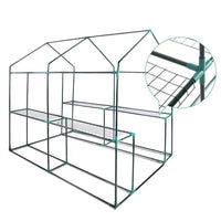 1.9M X 1.2M Greenhouse Garden Shed Green House 1.9X1.2M Storage Greenhouses Clear