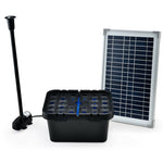 1360L 20W Solar Powered Water Fountain Pump Pond Kit with Eco Filter Box