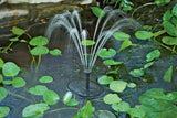 Day/Night Solar Panel POND WATER Fountain Feature PUMP W/ Battery LED Light 180L