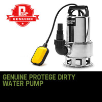 18,000L/H 1500W Submersible Dirty Water Pump Bore Tank Well Steel Automatic