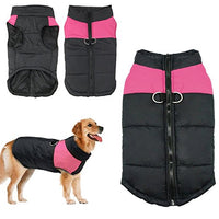Dog jacket padded waterproof Pet Clothes Warm windbreaker Vest Coat Winter M-4XL