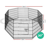 75cm 8 Panel Pet Pen Dog Puppy Rabbit Enclosure playpen