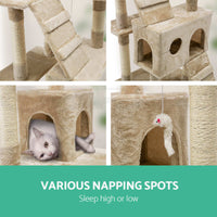180cm Cat Tree Trees Scratching Post Scratcher Tower Condo House Furniture Wood