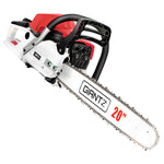 62cc Petrol Commercial Chainsaw E-Start Top Handle 20" Bar Tree Chain Saw