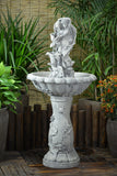 Solar pump powered Garden Outdoor Fairy Flower Water Fountain Feature SL277