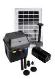 300lph Solar Panel Pond Pump With Battery Backup and Led Light water fountain