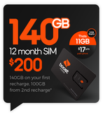 Boost Mobile $200 SIM Starter Kit 140GB